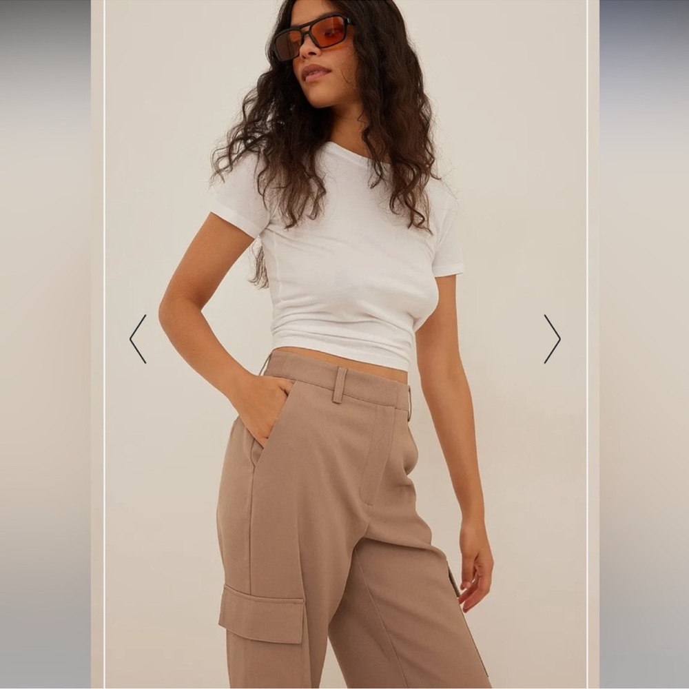 NA-KD Mid waist cargo pants - Picture 4 of 5
